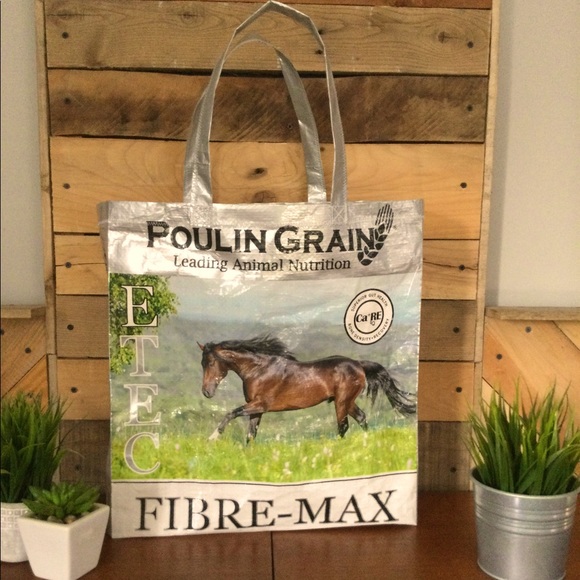 Handbags - Upcycled Feed Sack Shopping Bag/Tote